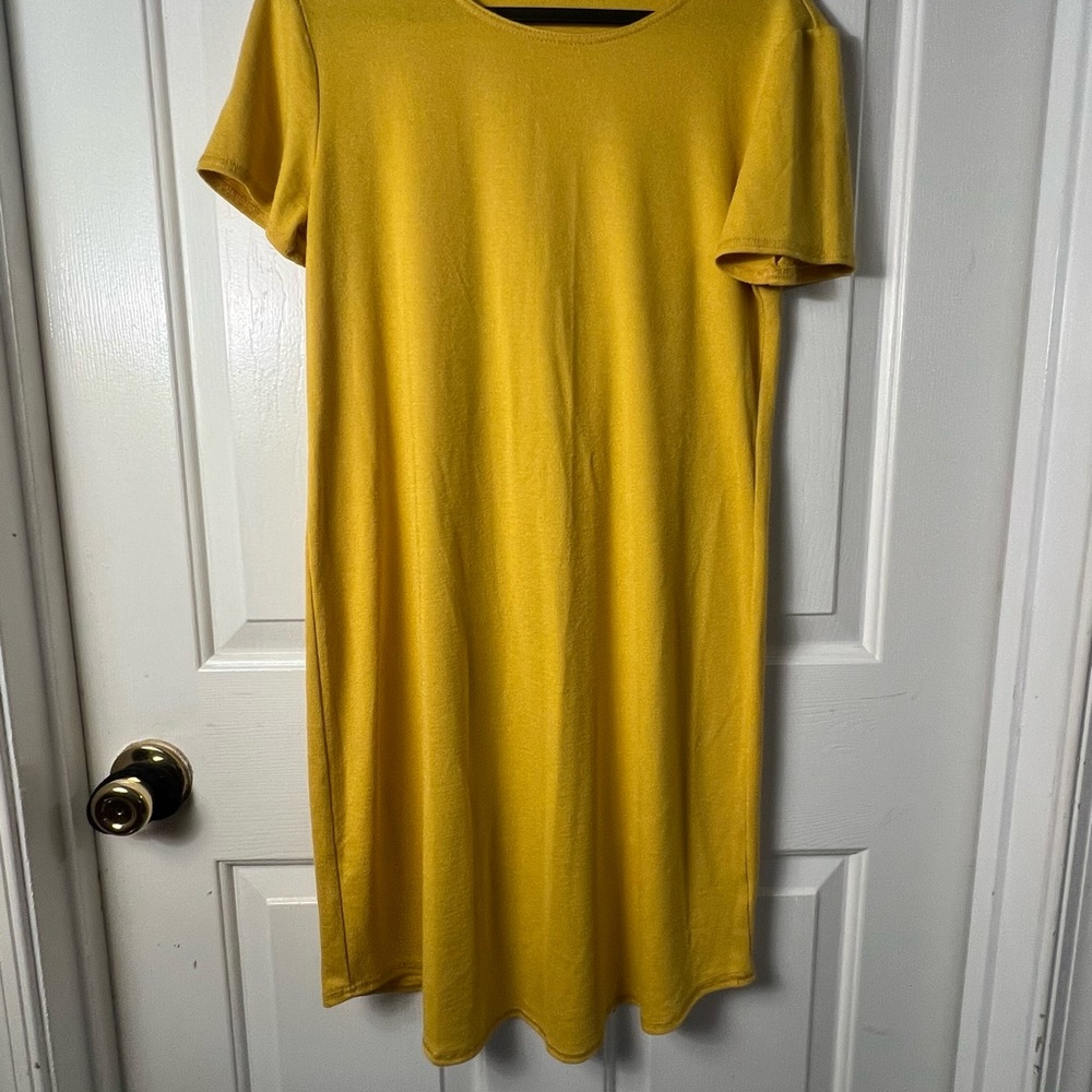 Catherine Malandrino Yellow Sheath Midi Dress